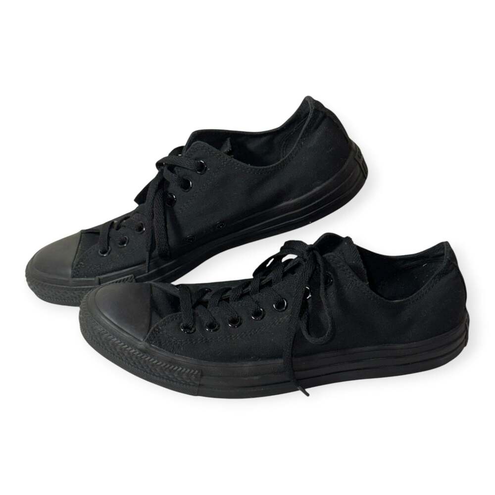 Converse All Star Low Top Sneakers, Men's 10, Black Canvas, Classic, Streetwear